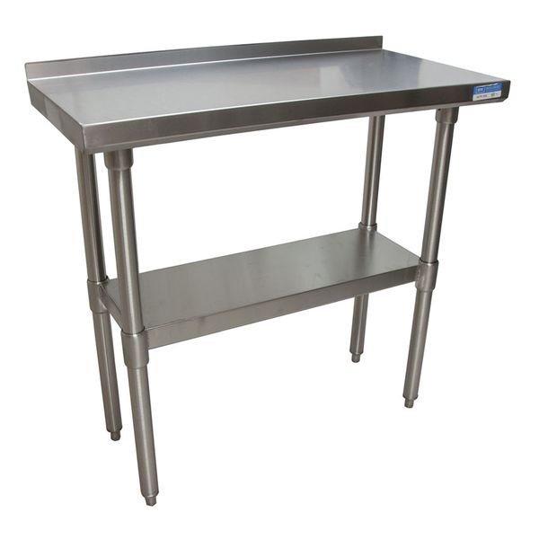 Bk Resources Work Table Stainless Steel Undershelf, Plastic feet 1.5" Riser 36"x18" SVTR-1836